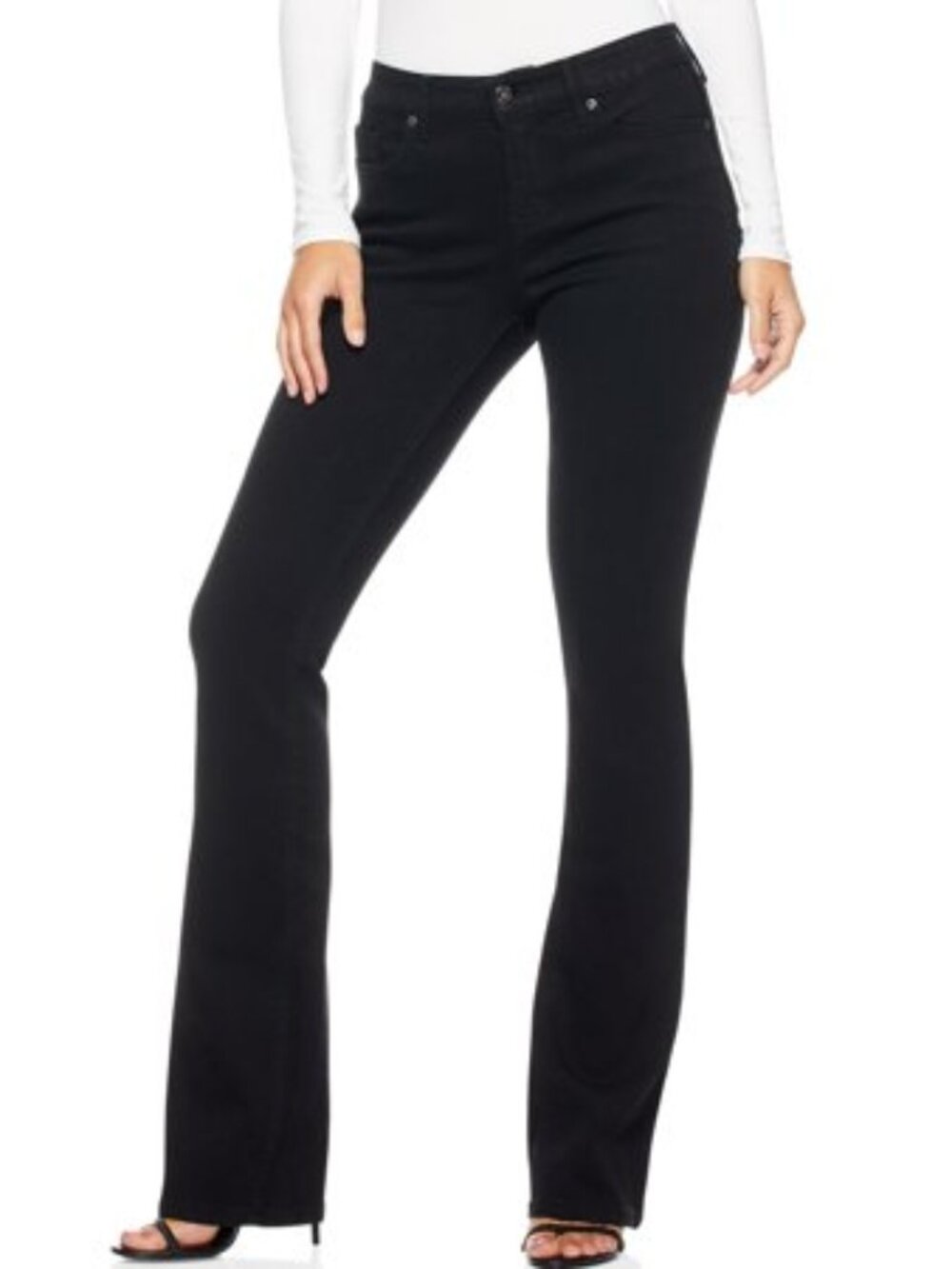 Women's Sofia Vergara Marisol Midrise Bootcut Jeans - Black - 2 - NWT
